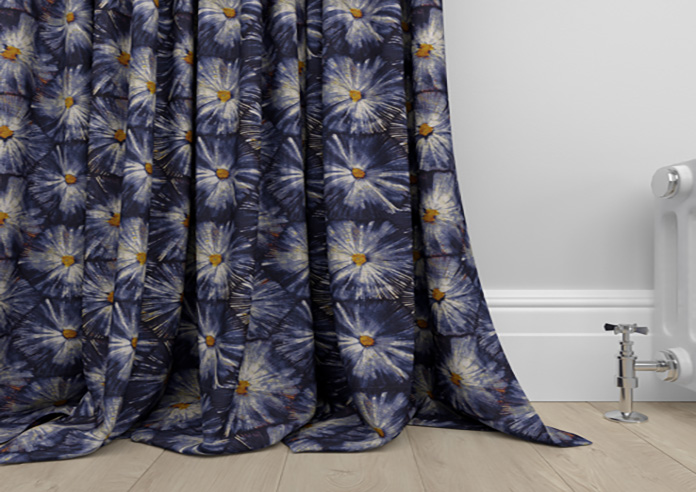 Honeycomb, Navy - Made to Measure Curtains - Image 6